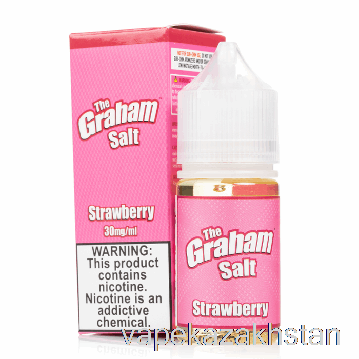 Vape Kazakhstan Strawberry SALT - The Graham - Mamasan E-Liquid - 30mL 30mg